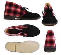 Bottes Desert Clarks Originals Pour Hommes Rouge Combi Suède UK 9.5 / True 9 F