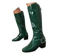 Bottes d'été pour femme - En cuir synthétique mat - Cordon de serrage dans le dos - Fermeture éclair latérale - Talon plat - Légèrement respirant - Semelle profilée antidérapante - Quatre couleurs