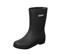Bottes d'extérieur en Caoutchouc pour Femme Chaussures Travail Plein air Pluie Semi-compensées Unisexes Facile désinfecter Semelle extérieure Gomme l'industrie Alimentaire