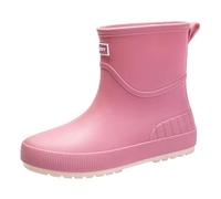 Bottes d'extérieur en caoutchouc pour femme pluie imperméables antidérapantes semi-compensées Chaussures unisexes Imperméabilité totale Semelle extérieure gomme festivals boue