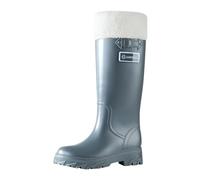 Bottes d'extérieur en Caoutchouc pour Femme Travail imperméables Pluie la Mode sécurité de qualité Chaussures Facile désinfecter Fourrure Polaire Doublure Festivals Boue