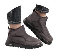 Bottes d'hiver 2025 pour homme - Isolées - Antidérapantes - Confortables - Avec semelle souple - Pour activités de plein air et usage quotidien - 461/2, marron, 39 EU