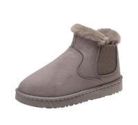 Bottes d'hiver 2026 en laine véritable chaude et confortable pour femme pour un confort ultime, kaki, 37 EU