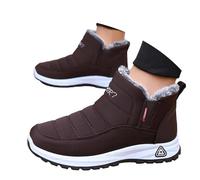 Bottes d'hiver à enfiler, doublées et isolées, idéales pour la randonnée en extérieur par temps froid Confortables, chaudes et thermiques, semelle antidérapante, construction légère et résistante#05