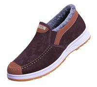 Bottes d'hiver à enfiler pour homme, baskets d'extérieur décontractées pour la randonnée, les garçons, chaussures d'école, chaussures tendance doublées de fourrure, chaussures de fitness, de marche