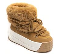 Bottes d'hiver à lacets avec plateforme - Semelle épaisse et crantée - Intérieur doublé chaud - Style urbain moderne Il a une allure cosy et affirme ses embouteillages et ses montants. C'est un endroi