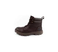 Caterpillar Botte Practitioner Mid cuir, lacets, semelle en caoutchouc Marron 44