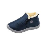 Bottes d'hiver chaudes en velours pour femme, bleu, 40 EU