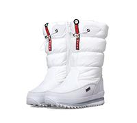 Bottes d'hiver chaudes pour femmes à semelle épaisse, bottes de neige confortables et imperméables pour femmes, doublure en peluche complète, avec fermeture à glissière étanche, bottines pour femmes