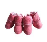 Bottes d'hiver de protection pour petits chats, chaussons confortables et chauds avec fermeture auto-agrippante, idéaux pour les petites promenades en extérieur sur le bitume froid. (A, 3.2x2.5x2.5cm)