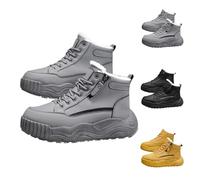 Bottes d'hiver doublées à lacets pour femme | Bottes de combat antidérapantes et résistantes à l'abrasion, bottes thermiques confortables pour l'hiver et l'extérieur