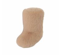 Bottes d'hiver doublées chaudes 2026 avec semelle et tige moyenne pour un confort ultime, kaki, 39 EU