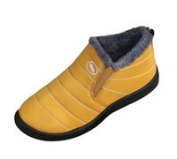 Bottes d'hiver doublées de fourrure pour femme | Bottes de neige pour homme | Bottes à rayures rétro | Bottes d'extérieur à enfiler pour plus de chaleur | Bottes de marche antidérapantes | Bottines