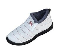 Bottes d'hiver doublées de fourrure pour femme | Bottes de neige pour homme | Bottes à rayures rétro | Bottes d'extérieur à enfiler pour plus de chaleur | Bottes de marche antidérapantes | Bottines