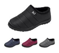 Bottes d'hiver doublées pour femme - Bottes de neige chaudes | Bottes thermiques d'extérieur avec doublure en polaire, antidérapantes, bottes d'hiver douillettes, grandes tailles, unisexes