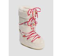 Bottes D'hiver En Fourrure Beige Pour Femmes Moon Boot Icon Faux Fur Beads 80d1408990-l002