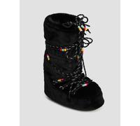 Bottes D'hiver En Fourrure Noires Pour Femmes Moon Boot Icon Faux Fur Beads 80d1408990-n001