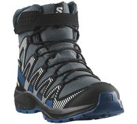 Bottes Salomon XA Pro V8 Winter ClimaSalomon Waterproof gris foncé bleu enfant - 38