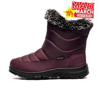 Cotswold Longleat Femmes Hybride Neige Bottes Hiver Rouge Violet