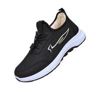 Bottes d'hiver imperméables coupe-vent pour femme, bottines noires pour femme, chaudes, bottines, fourrure, baskets à lacets de marche, chaussures de neige pour femme, bûches de sport, Noir , 36 EU