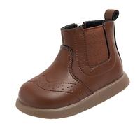 Bottes d'hiver pour enfant - 33 couleurs - Bottes courtes - Antidérapantes et respirantes - Pour femme - 36 (marron, 20 ans)