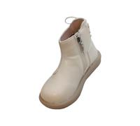 Bottes d'hiver pour enfant 34 - Chaussures décontractées en maille - Semelle souple - Respirantes - Bottes de sport courtes - Bottes de neige 24, beige, 24 EU