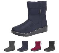 Bottes d'hiver pour femme - Doublées - Bottes de neige pour homme - Imperméables - Pieds larges - Chaussures de randonnée basses - Chaussures de neige orthopédiques - Chaussures de loisirs