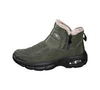 Bottes d'hiver pour femme - Doublées en fourrure synthétique - Confortables - Isolantes - Résistantes et durables - Pour femme, 04 vert., 37.5 EU
