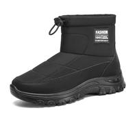 Bottes d'hiver pour femme - Doublure chaude - En coton renforcé - Semelle plateforme antidérapante - Bottes de neige pour temps froid - Bottines isolantes, Noir 01, 37 EU