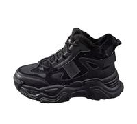 Bottes d'hiver pour femme - En peluche moelleuse - Bottes de neige - Pour l'extérieur - Support arche - Chaussures courtes - Doublure chaude - Bottes d'hiver - Chaussures de randonnée - Chaussures