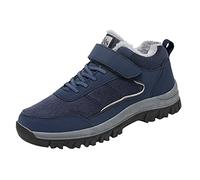 Bottes d'hiver pour Homme - Grandes Tailles avec Fermetures éclair Bottes de Vélo Imperméables Décontracté Bottes Bottes Décontractées Chaussures d'Extérieur en Coton épais