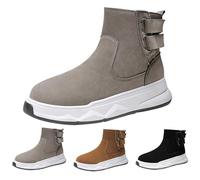 Bottes d'hiver pour homme - Noir - Pour tous les jours - Bottes de chasse à | Baskets et chaussures de sport pour homme - Bottes de loisirs antidérapantes - Bottes d'hiver - Pointure 39-44