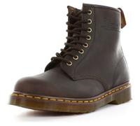 Bottes Doc Martens 1460 en cuir brun foncé pour adulte - Lacets - Haute 46