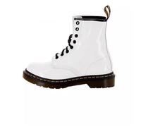 Bottes Dr. Martens Patent Lamper - Blanc et noir - Femme - Compensé 36
