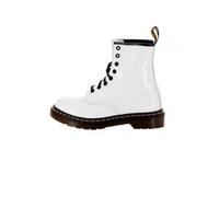 Bottes Dr. Martens Patent Lamper - Blanc et noir - Femme - Compensé 36