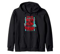 Bottes drôles et Bling Its A Cowgirl Thing Pink Bow Design Sweat à Capuche