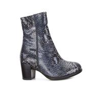 Bottes ECCO SHAPE 35 pour femmes, en cuir bleu marine et peau de serpent 36 36
