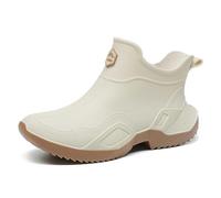 Bottes en caoutchouc antidérapantes en PVC unisexe | Bottes de pluie unisexes, tailles 37-42, flexibles et confortables pour marcher, faciles à enfiler, pour les jours de pluie