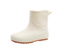 Bottes en caoutchouc Chelsea courtes pour femme - Imperméables - Antidérapantes - Pour le travail en plein air - Bottes compensées antidérapantes - Chaussures de jardin en caoutchouc - Pour