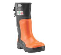 Bottes en caoutchouc de sécurité pour le tronçonnage SB Oregon Yukon orange / noires pointure 42