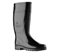 Bottes en caoutchouc en PVC Noir pour le travail et loisirs modèle AMSTERDAM pour homme et femme, taille 37 à 47 - Noir - noir,