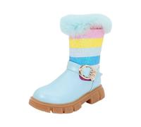 Bottes en caoutchouc enfants Galoches Imperméables Résistant Semelle Antidérapante Bottines Fille Avec Sympathique Imprimé EVA Ultralégères et tanches Matériau PVC Détails Réfléchissants Convient pour