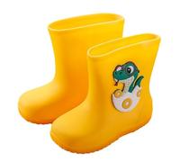 Bottes en caoutchouc imperméables pour enfants Chaussures Wellies fermeture clair Arrière de pluie très légères mousse EVA garçons et filles avec semelles paisses chaudes antidérapantes Mixte Enfant R