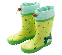 Bottes en Caoutchouc imperméables pour Enfants Chaussures Wellies Style Simple de Pluie garçons et Filles avec Semelles Paisses Chaudes antidérapantes Bottine Mixte Enfant