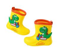 Bottes en Caoutchouc imperméables pour Enfants Clignotant Pluie Neige Couleur Unie avec poignée Wellington EVA de Enfant Filles et Adolescents Adultes