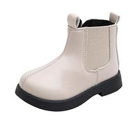 Bottes en Caoutchouc imperméables pour Enfants Clignotant Pluie Neige Fermeture Clair Arrière Wellies Wellington avec Semelles Paisses Chaudes antidérapantes Garçons et Filles