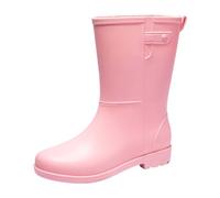 Bottes en caoutchouc imperméables pour femme - Confortables - Pieds larges - Chaussures de jardin élastiques - Bottines courtes - Chaussures de pluie confortables - Bottes de travail robustes et