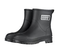 Bottes en caoutchouc imperméables pour femme - Larges pieds - Chaussures de jardin élastiques - Semelles souples - Chaussures de randonnée plates - Bottes de pluie confortables et robustes
