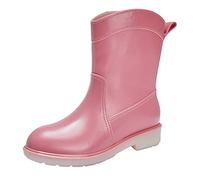 Bottes en caoutchouc légères pour homme et femme - Chaussures de jardinage courtes à enfiler - Imperméables - Semelles antidérapantes, rose, 38 EU