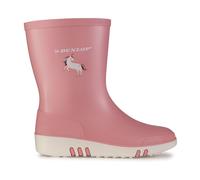 Bottes En Caoutchouc Mini Dunlop Unicorn Pour Enfants Imperméables Roses